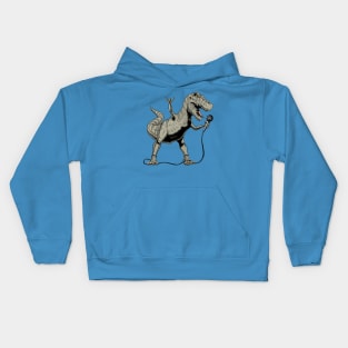 Tyrannosaurus is Singing Kids Hoodie